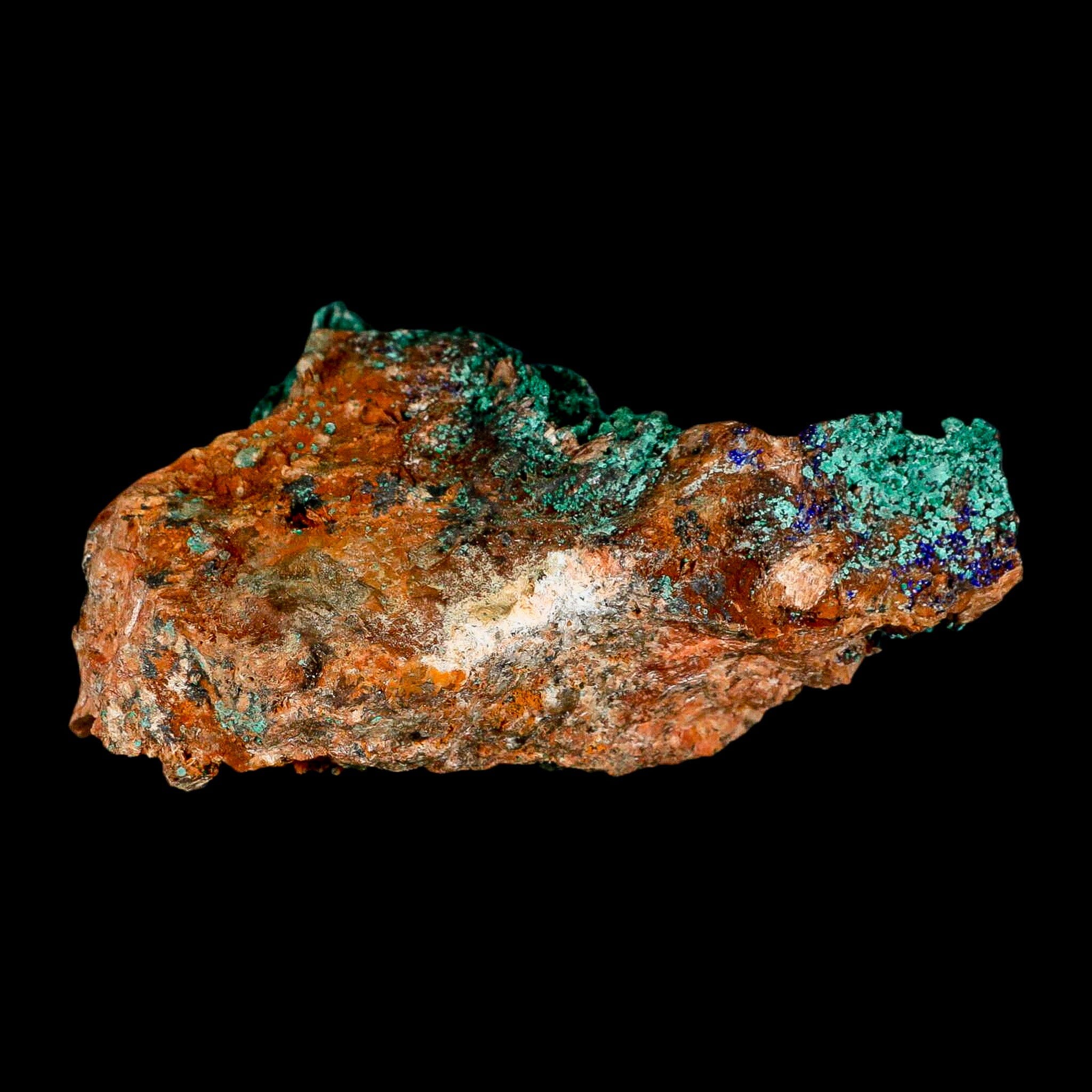 4.4" Dark Green Malachite Crystals On Barite Blades Mineral Specimen Tiznit Morocco - Fossil Age Minerals
