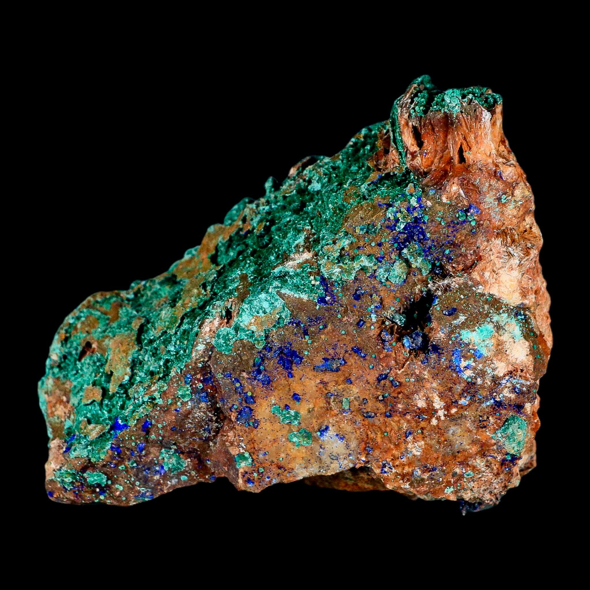 4" Dark Green Malachite Crystals On Barite Blades Mineral Specimen Tiznit Morocco - Fossil Age Minerals