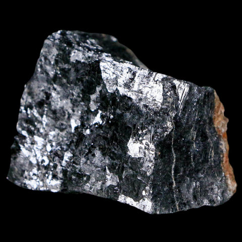 1.8" Rough Natural Silver Metallic Galena Crystal Mineral Mibladen Morocco - Fossil Age Minerals