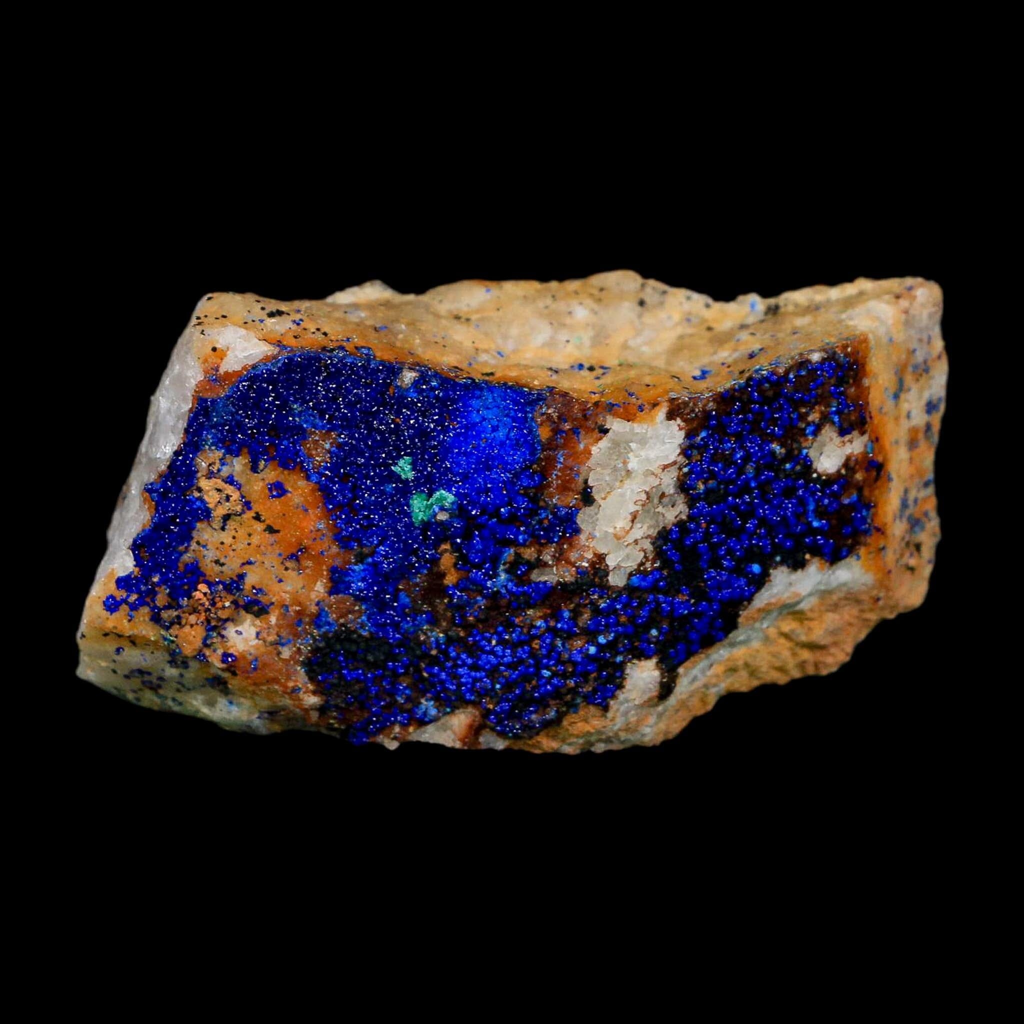 2.6" Azurite Crystals & Malachite On Matrix Colorful Mineral Specimen Morocco - Fossil Age Minerals