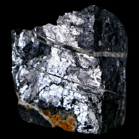 2.3" Rough Natural Silver Metallic Galena Crystal Mineral Mibladen Morocco - Fossil Age Minerals