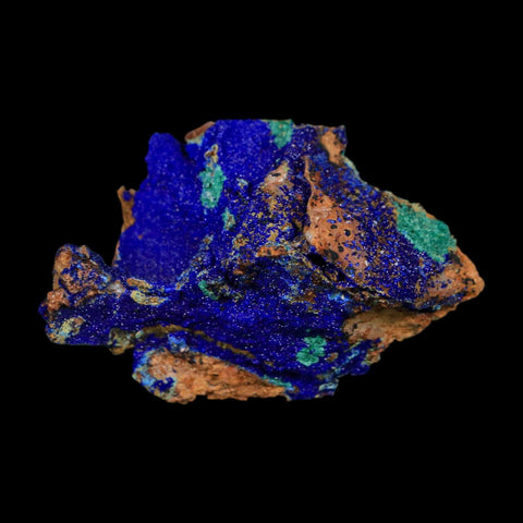2.1" Azurite Crystals & Malachite On Matrix Colorful Mineral Specimen Morocco - Fossil Age Minerals