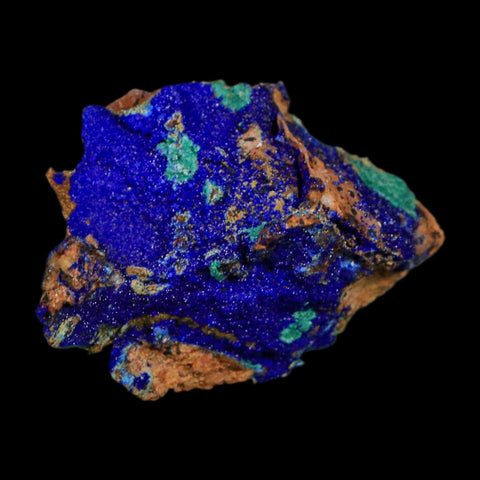 2.1" Azurite Crystals & Malachite On Matrix Colorful Mineral Specimen Morocco - Fossil Age Minerals