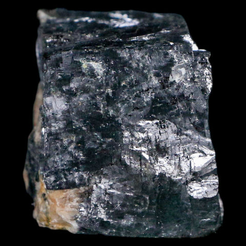 1.9" Rough Natural Silver Metallic Galena Crystal Mineral Mibladen Morocco - Fossil Age Minerals