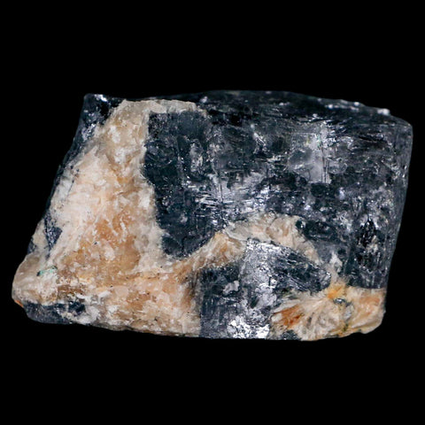 1.9" Rough Natural Silver Metallic Galena Crystal Mineral Mibladen Morocco - Fossil Age Minerals