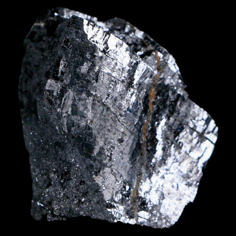 1.9" Rough Natural Silver Metallic Galena Crystal Mineral Mibladen Morocco - Fossil Age Minerals