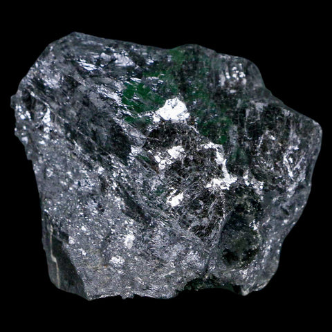 2.5" Rough Natural Silver Metallic Galena Crystal Mineral Mibladen Morocco - Fossil Age Minerals