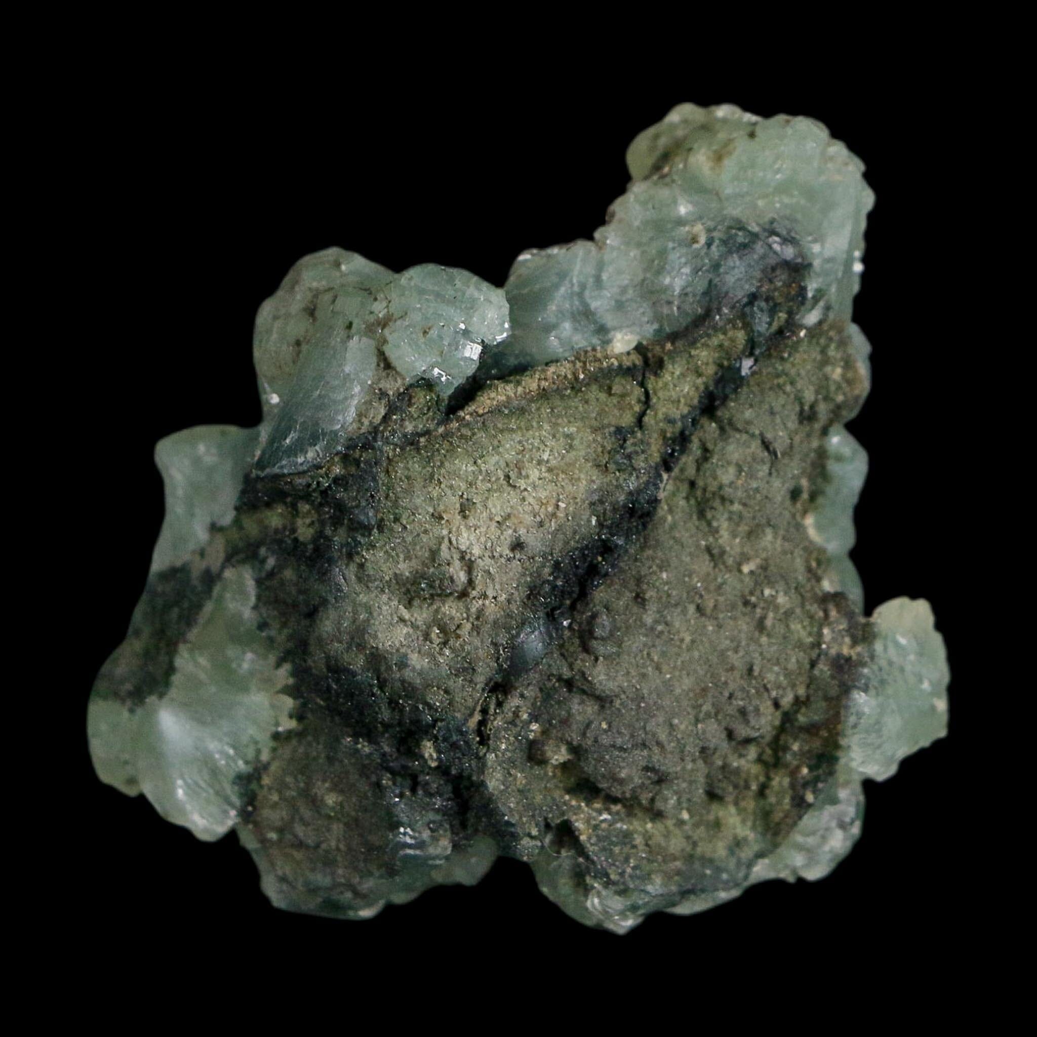 1.7" Rough Green Prehnite Crystal Mineral Specimen Location Imilchil, Morocco