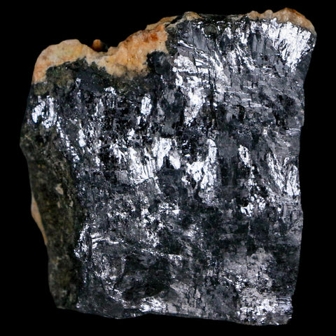 2" Rough Natural Silver Metallic Galena Crystal Mineral Mibladen Morocco - Fossil Age Minerals