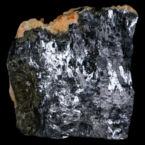 2" Rough Natural Silver Metallic Galena Crystal Mineral Mibladen Morocco - Fossil Age Minerals