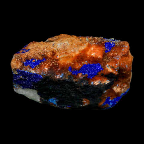 2" Azurite Crystals & Malachite On Matrix Colorful Mineral Specimen Morocco - Fossil Age Minerals