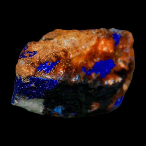 2" Azurite Crystals & Malachite On Matrix Colorful Mineral Specimen Morocco - Fossil Age Minerals