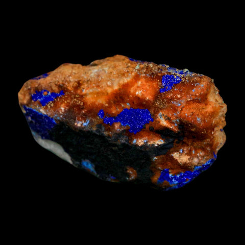 2" Azurite Crystals & Malachite On Matrix Colorful Mineral Specimen Morocco - Fossil Age Minerals