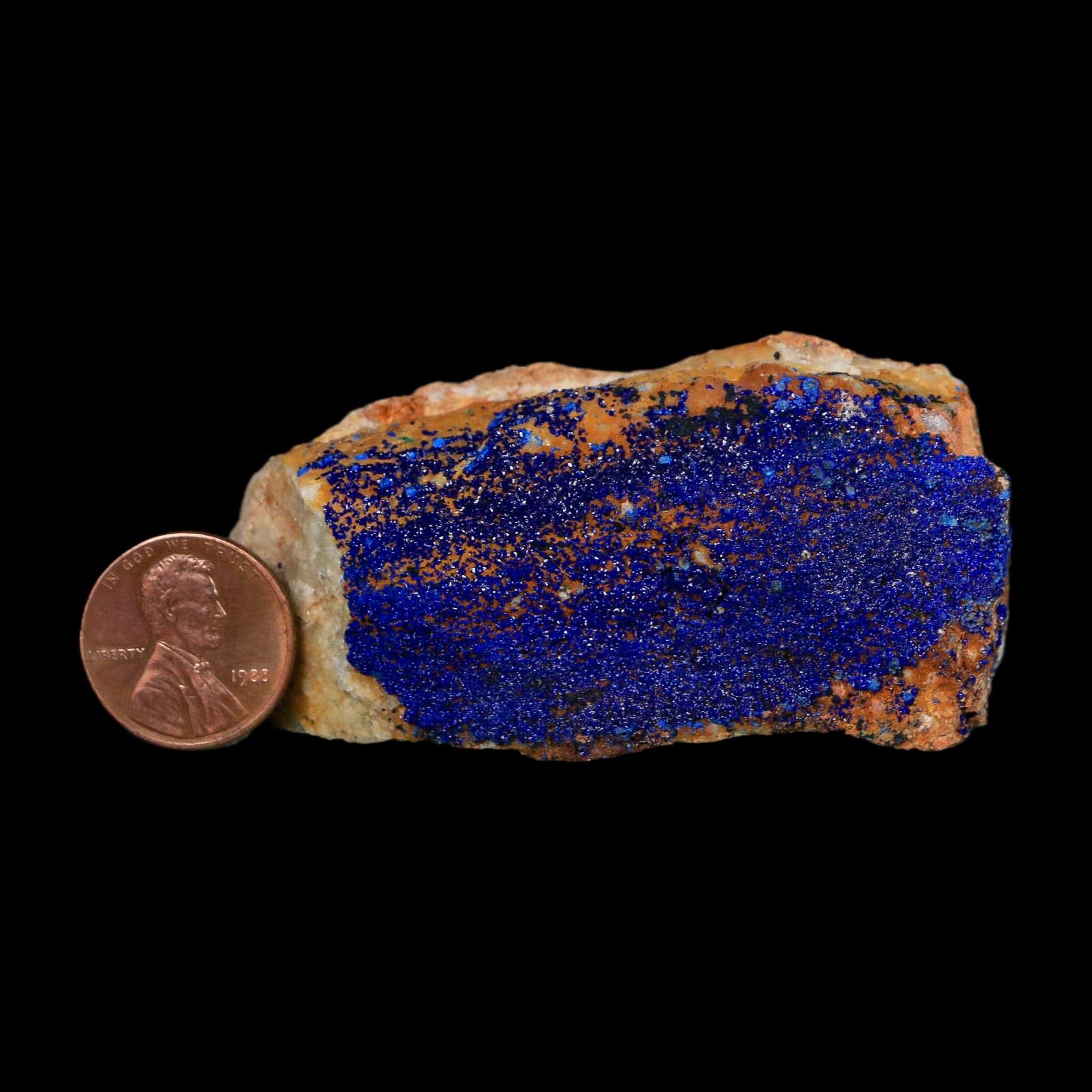 2.7" Azurite Crystals & Malachite On Matrix Colorful Mineral Specimen Morocco - Fossil Age Minerals