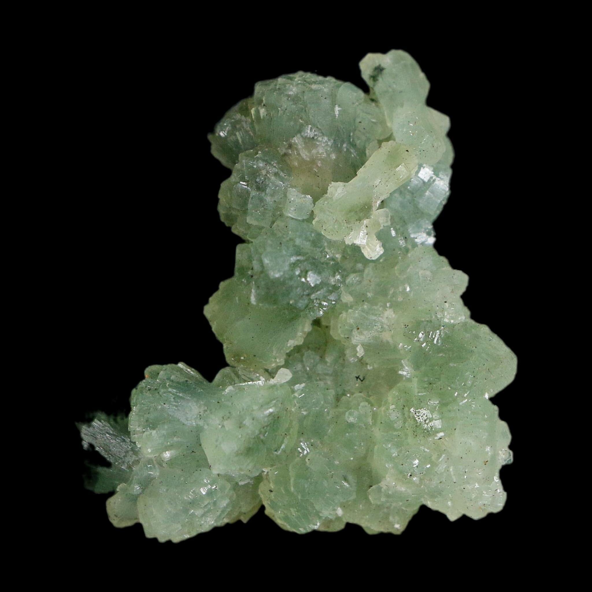 1.6" Rough Green Prehnite Crystal Mineral Specimen Location Imilchil, Morocco