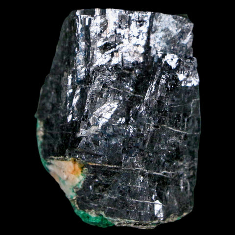 1.7" Rough Natural Silver Metallic Galena Crystal Mineral Mibladen Morocco - Fossil Age Minerals