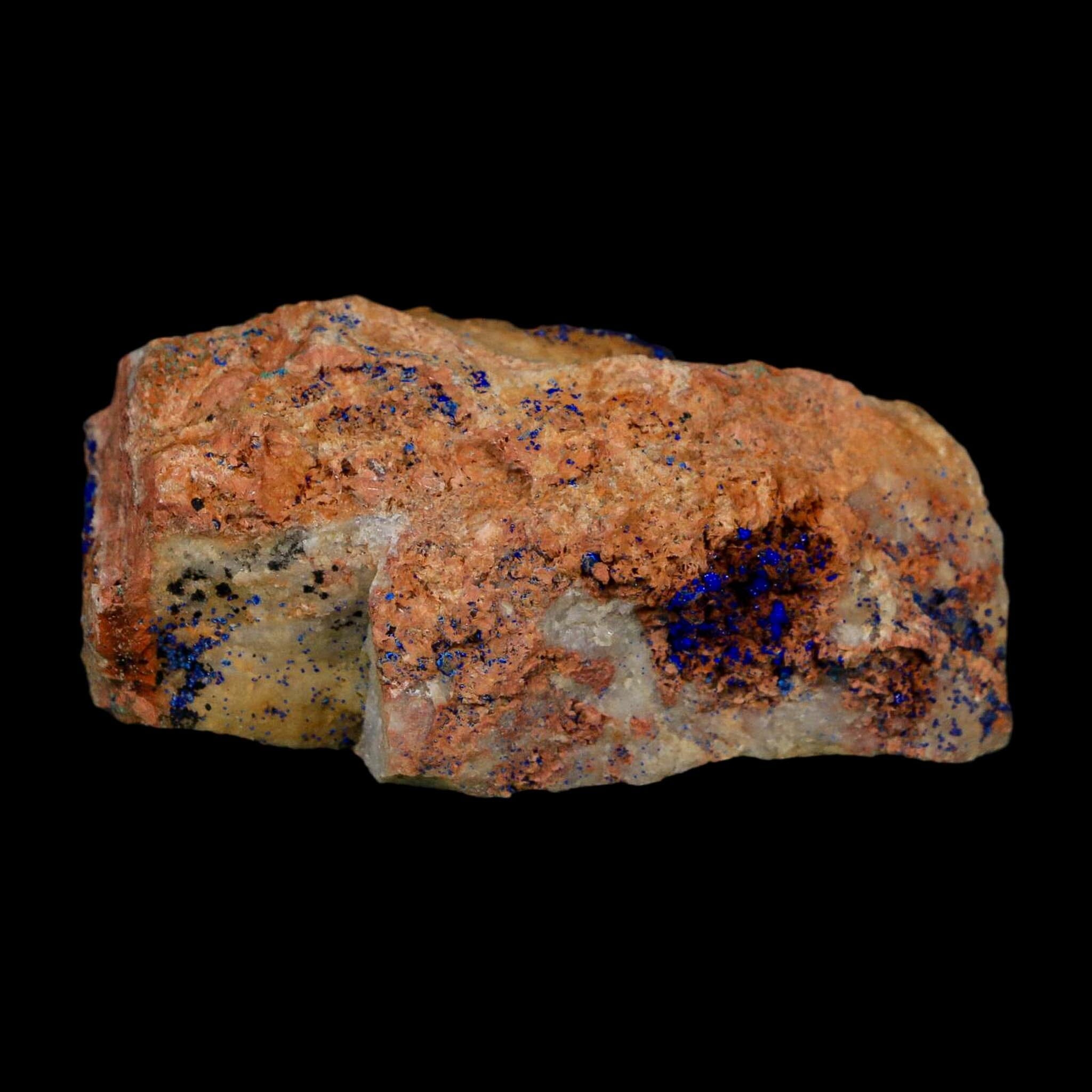 2.7" Azurite Crystals & Malachite On Matrix Colorful Mineral Specimen Morocco - Fossil Age Minerals