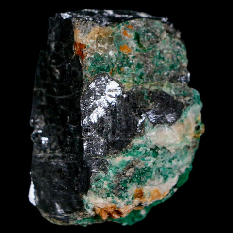 1.7" Rough Natural Silver Metallic Galena Crystal Mineral Mibladen Morocco - Fossil Age Minerals