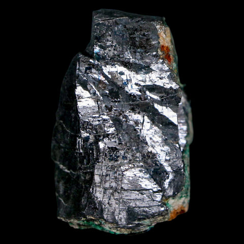 1.7" Rough Natural Silver Metallic Galena Crystal Mineral Mibladen Morocco - Fossil Age Minerals