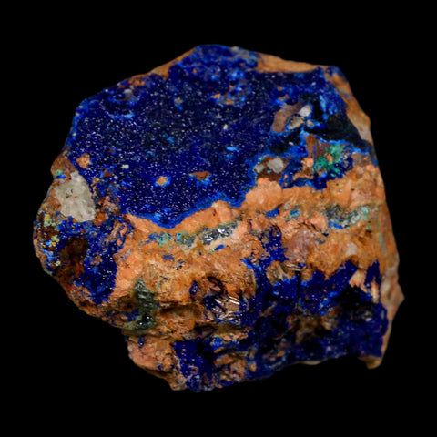 2.3" Azurite Crystals & Malachite On Matrix Colorful Mineral Specimen Morocco - Fossil Age Minerals