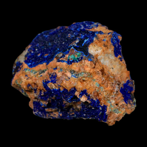 2.3" Azurite Crystals & Malachite On Matrix Colorful Mineral Specimen Morocco - Fossil Age Minerals