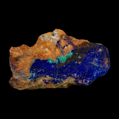 2.9" Azurite Crystals & Malachite On Matrix Colorful Mineral Specimen Morocco - Fossil Age Minerals