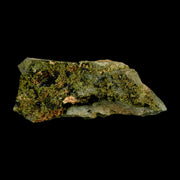 7" Rough Deep Green Epidote Crystal Minerals Specimen On Rock Morocco
