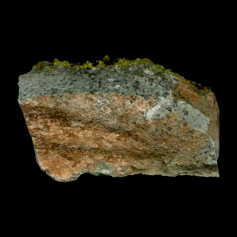 3.9" Rough Deep Green Epidote Crystal Minerals Specimen On Rock Morocco - Fossil Age Minerals