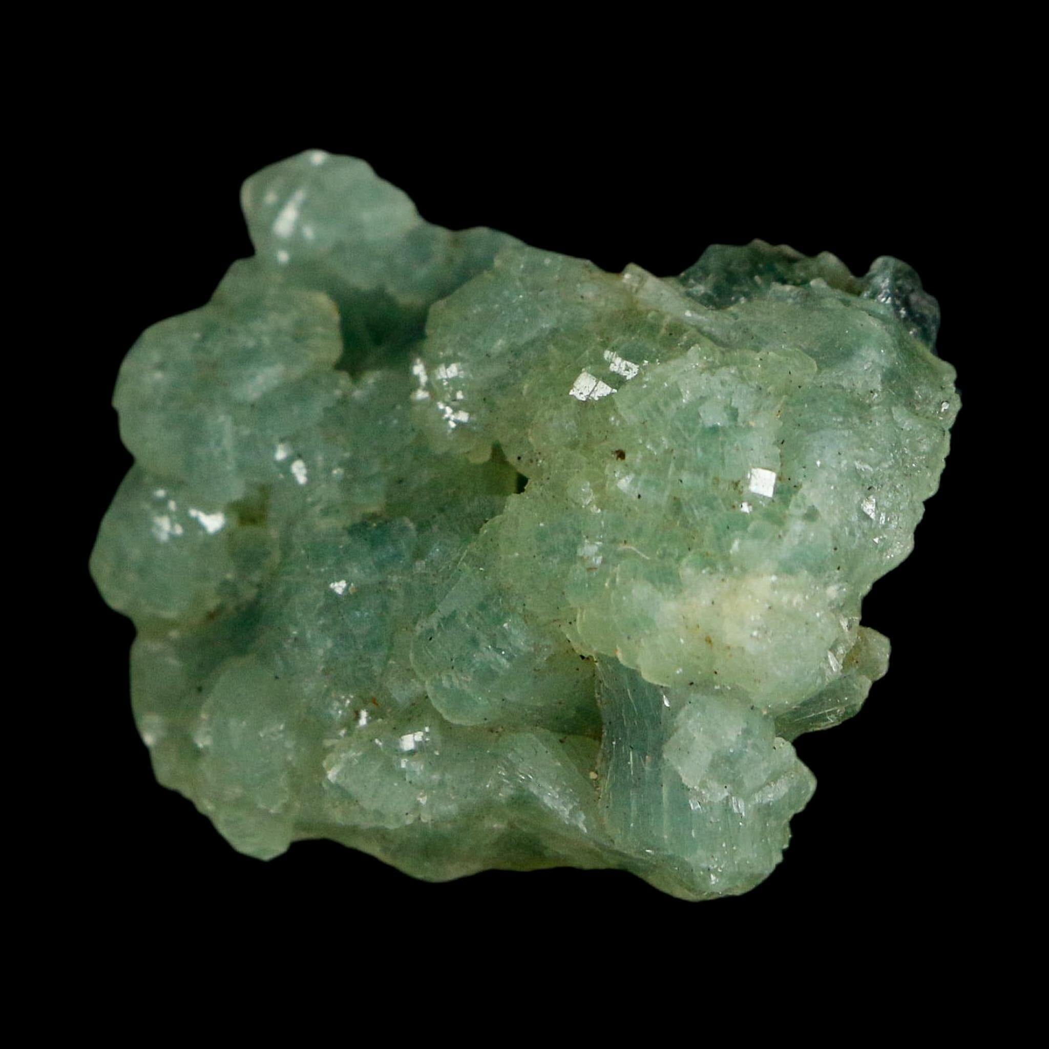 1.3" Rough Green Prehnite Crystal Mineral Specimen Location Imilchil, Morocco