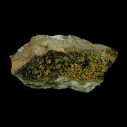 6.7" Rough Deep Green Epidote Crystal Minerals Specimen On Rock Morocco