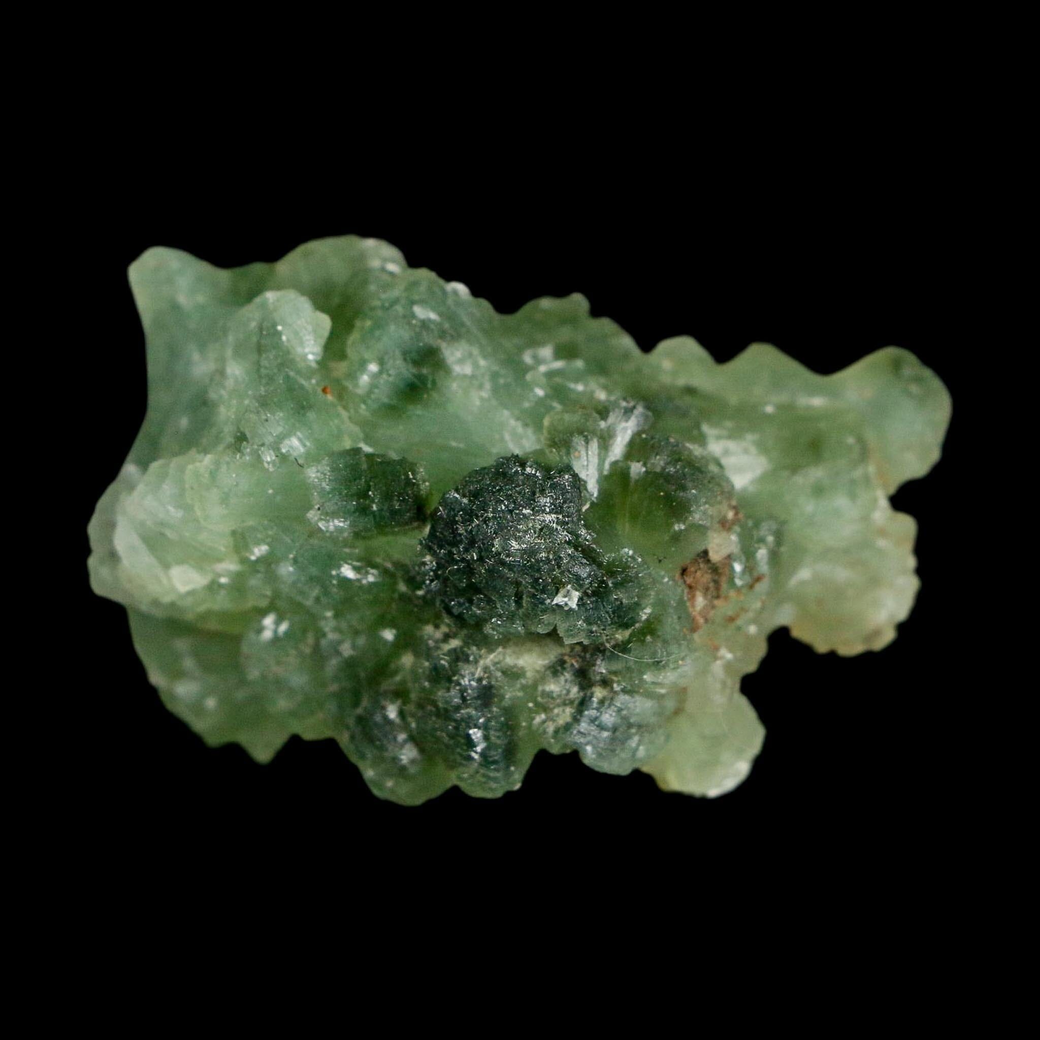 1.7" Rough Green Prehnite Crystal Mineral Specimen Location Imilchil, Morocco