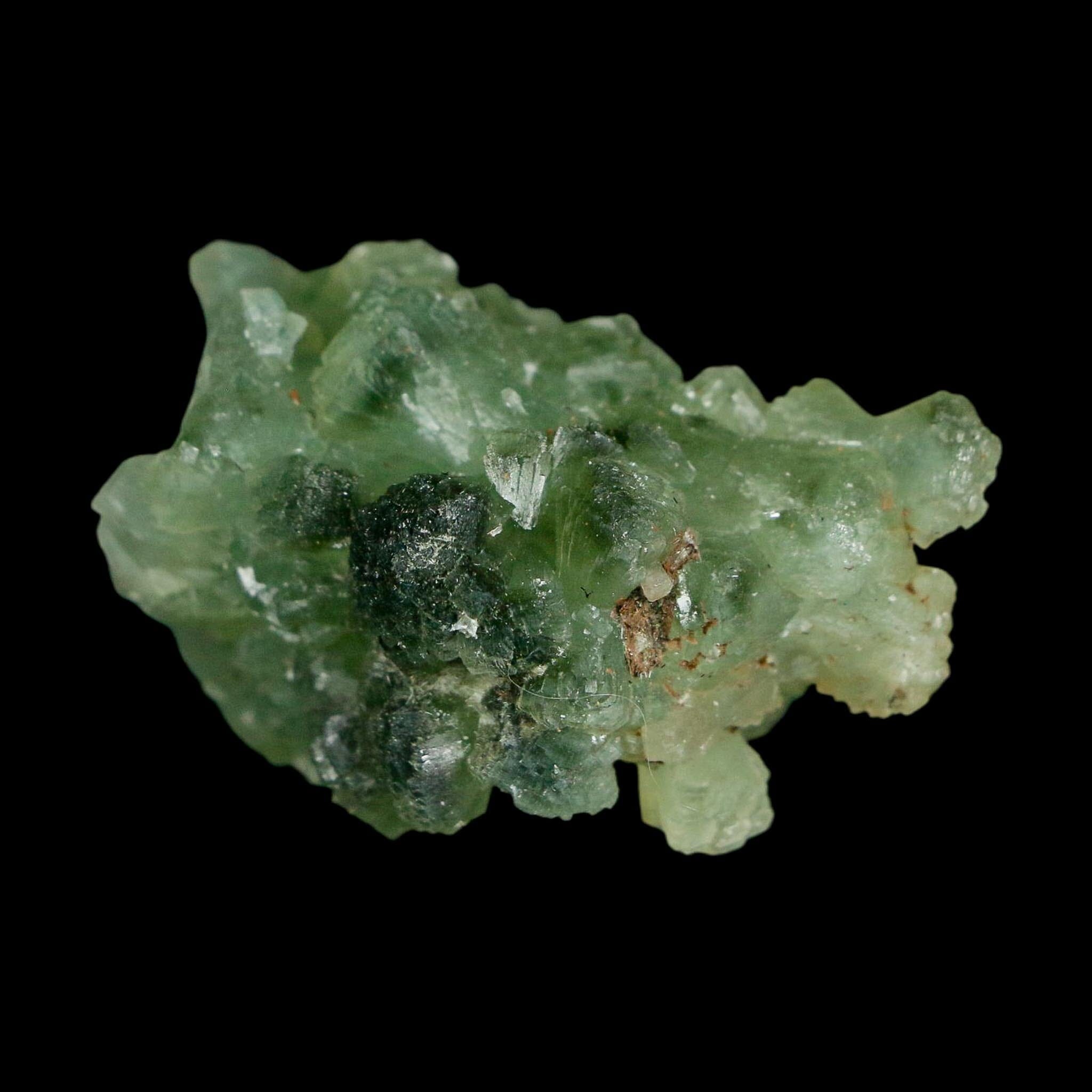 1.7" Rough Green Prehnite Crystal Mineral Specimen Location Imilchil, Morocco