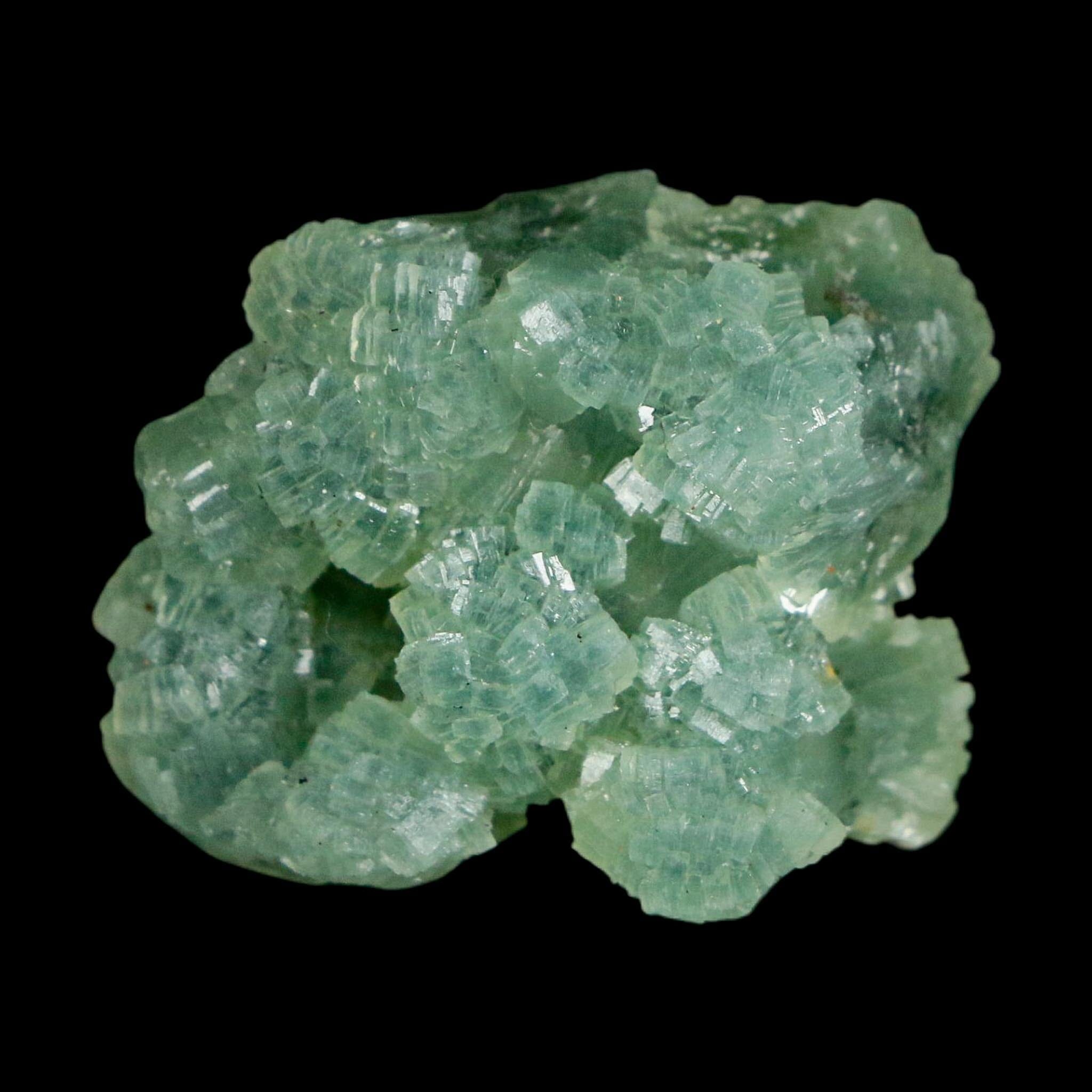1.1" Rough Green Prehnite Crystal Mineral Specimen Location Imilchil, Morocco