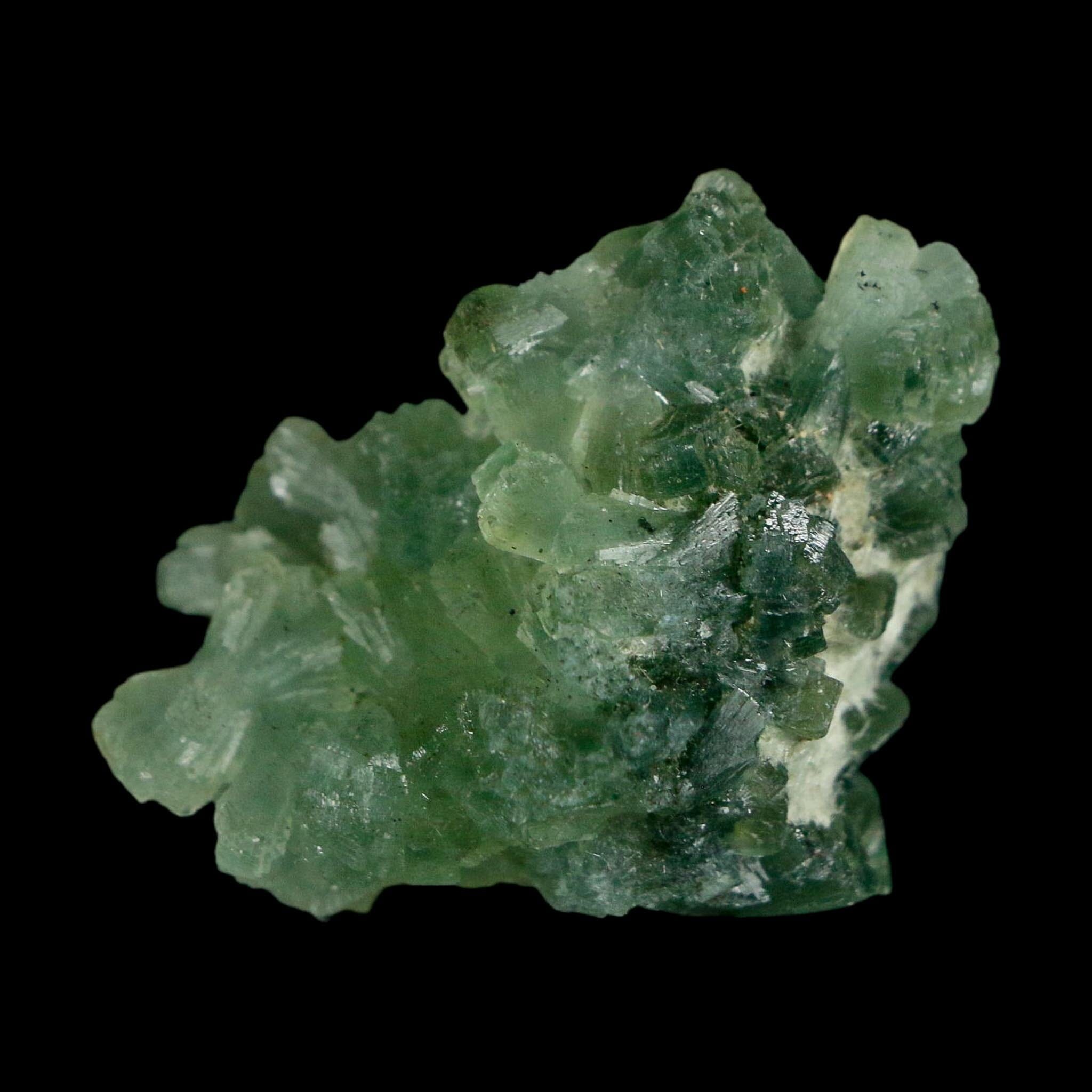 1.5" Rough Green Prehnite Crystal Mineral Specimen Location Imilchil, Morocco