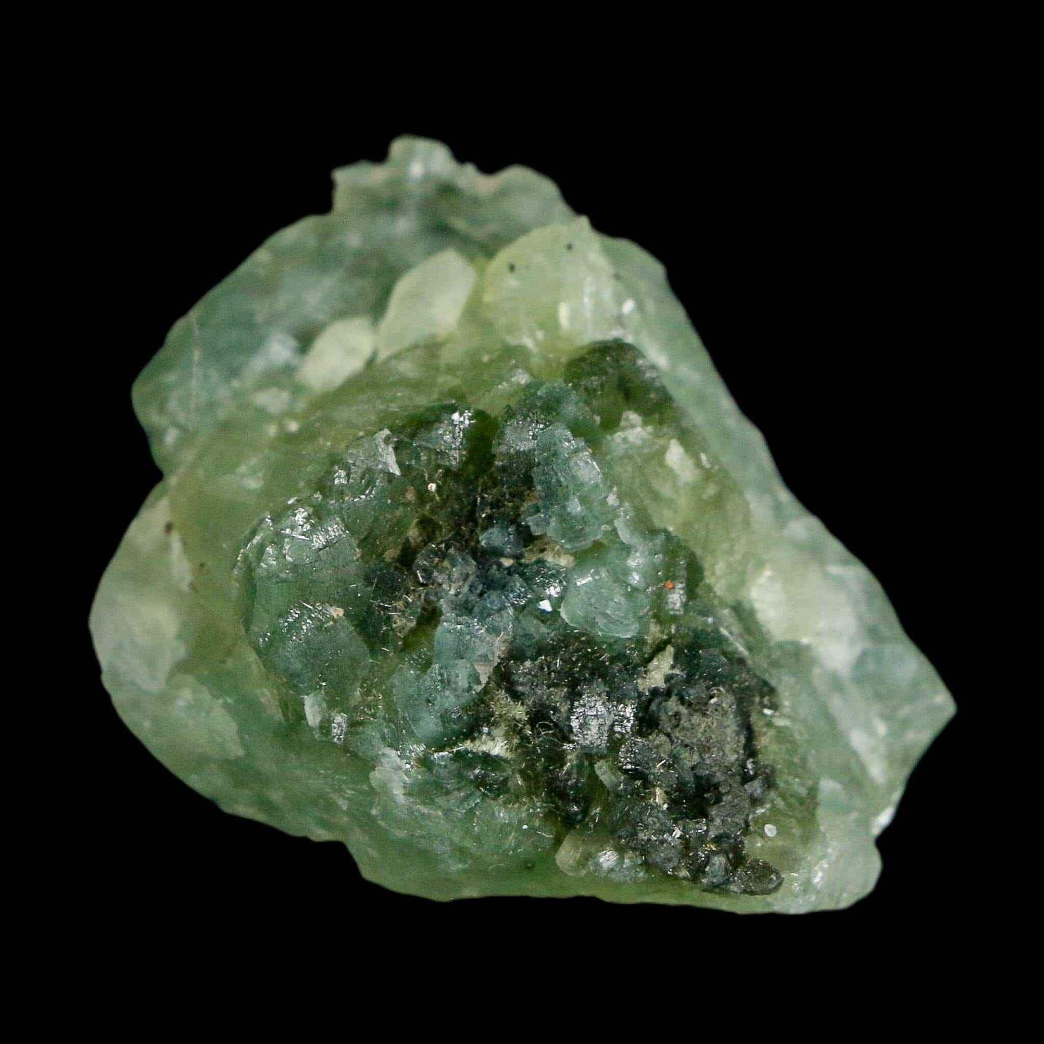 1.4" Rough Green Prehnite Crystal Mineral Specimen Location Imilchil, Morocco