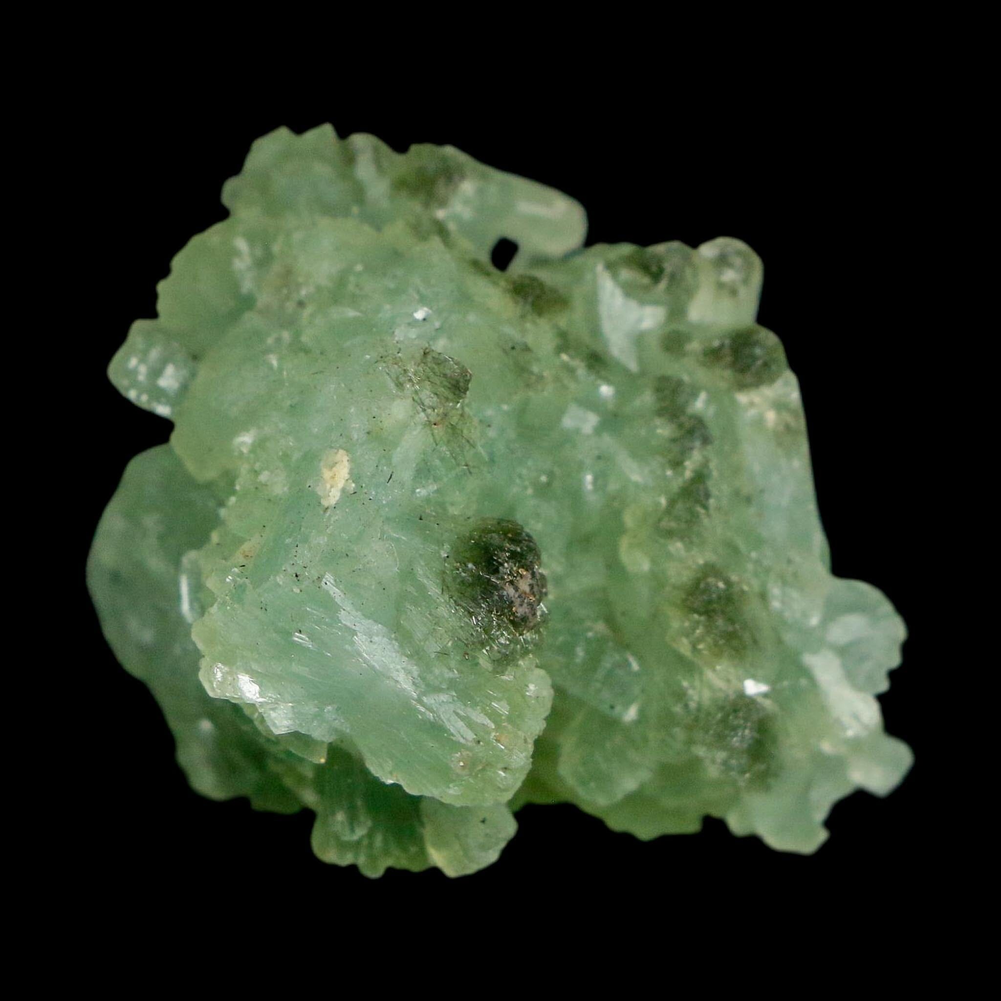 1.4" Rough Green Prehnite Crystal Mineral Specimen Location Imilchil, Morocco