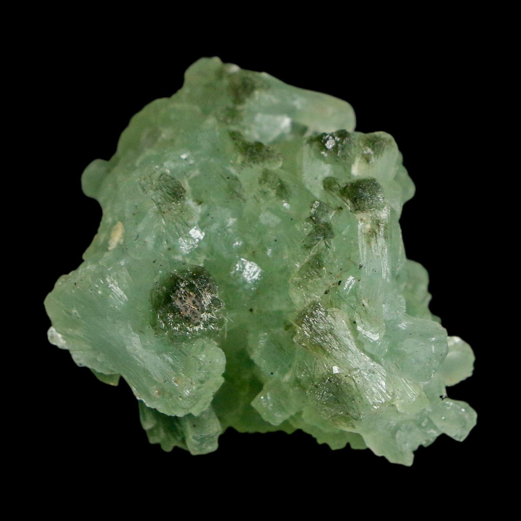 1.4" Rough Green Prehnite Crystal Mineral Specimen Location Imilchil, Morocco