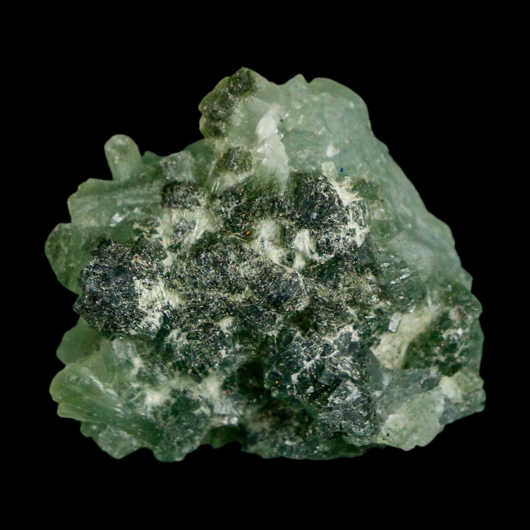 1.4" Rough Green Prehnite Crystal Mineral Specimen Location Imilchil, Morocco