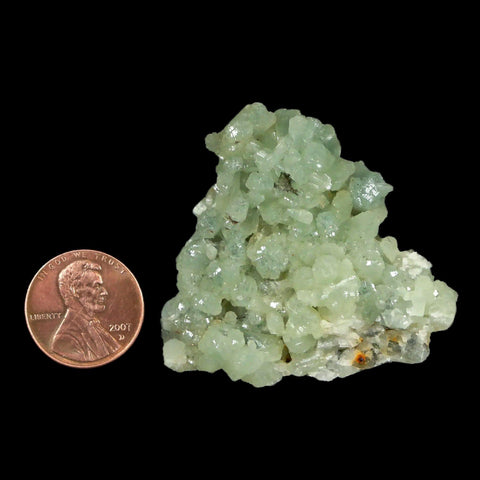 1.8" Rough Green Prehnite Crystal Mineral Specimen Location Imilchil, Morocco - Fossil Age Minerals