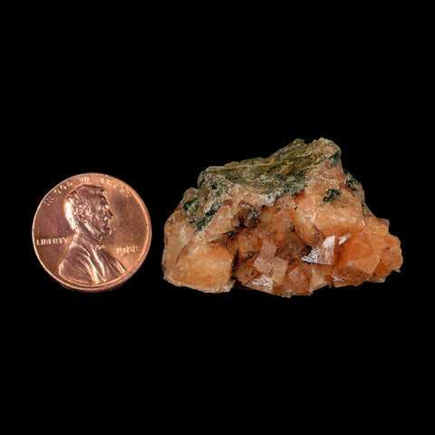 1.5" Orange Chabazite Zeolite Mineral Specimen Er Rachidia Province, Morocco