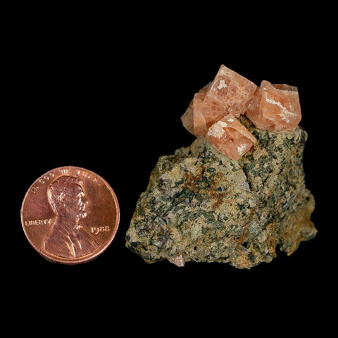 1.5" Orange Chabazite Zeolite Mineral Specimen Er Rachidia Province, Morocco