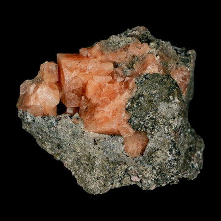 2.9" Orange Chabazite Zeolite Mineral Specimen Er Rachidia Province, Morocco