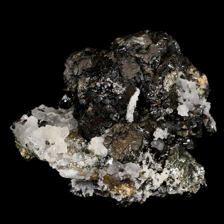 2.5" Galena, Pyrite, Crystal Quartz And Barite Minerals Bou Nahas Mine Morocco