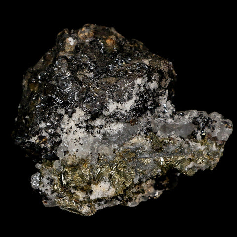 2.5" Galena, Pyrite, Crystal Quartz And Barite Minerals Bou Nahas Mine Morocco - Fossil Age Minerals