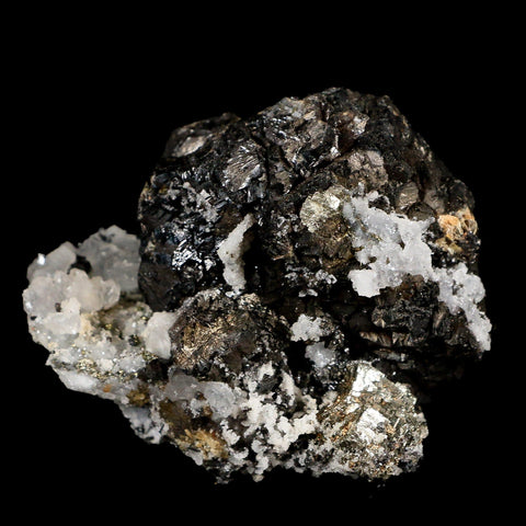 2.5" Galena, Pyrite, Crystal Quartz And Barite Minerals Bou Nahas Mine Morocco - Fossil Age Minerals