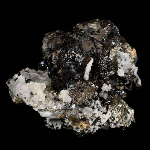 2.5" Galena, Pyrite, Crystal Quartz And Barite Minerals Bou Nahas Mine Morocco - Fossil Age Minerals