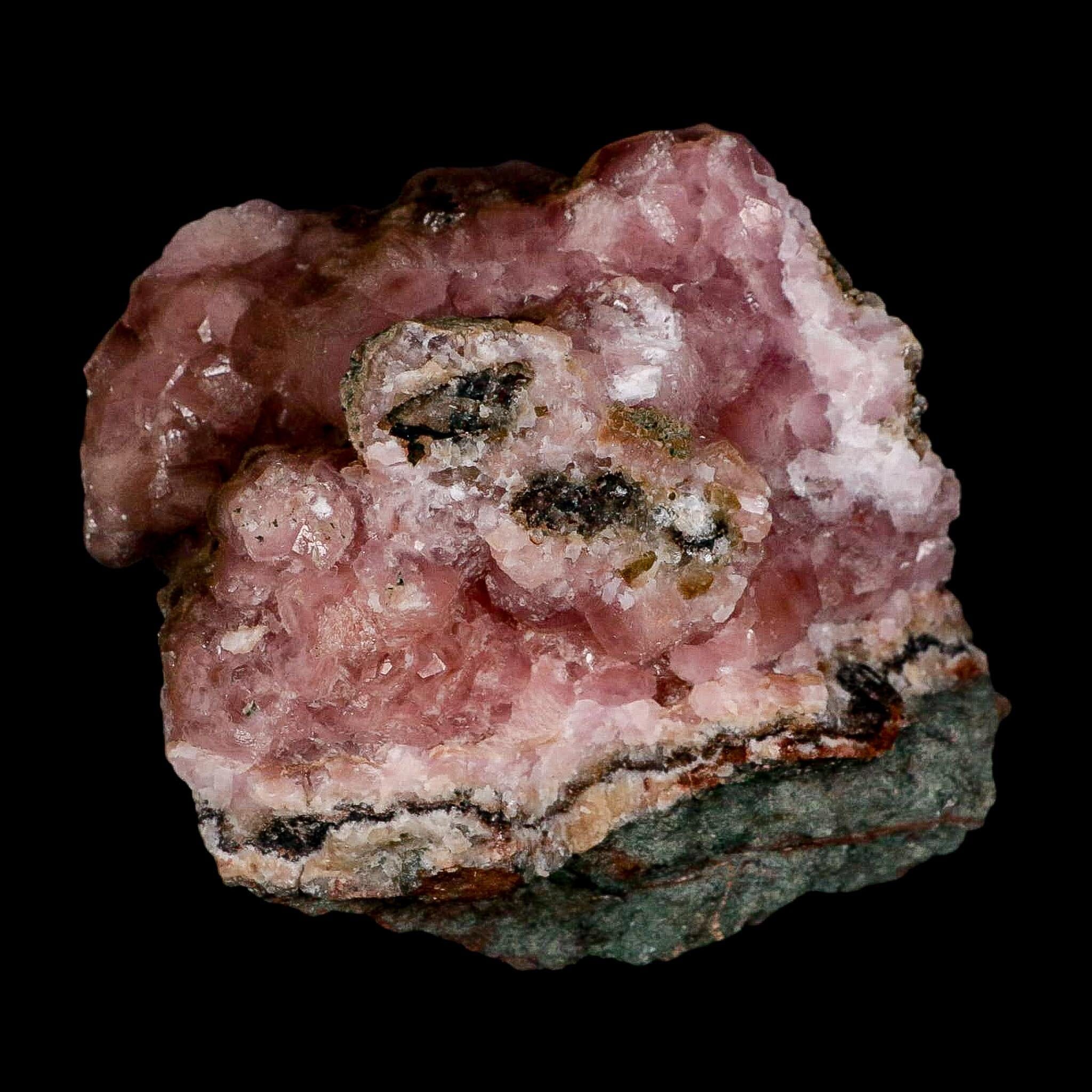 3.3" Pink Cobaltain Cobalt Calcite Natural Crystal Druzy Mineral Specimen Morocco - Fossil Age Minerals