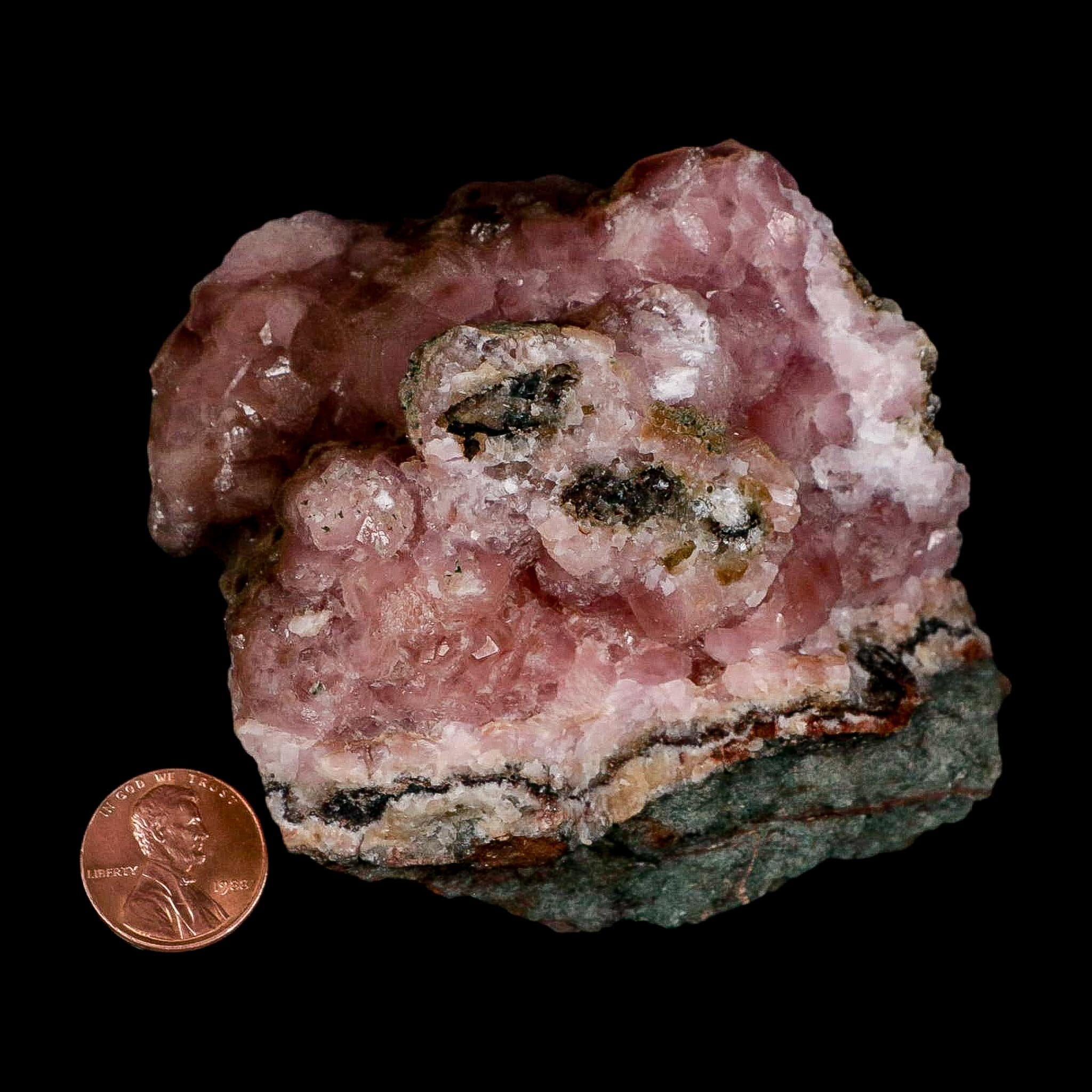 3.3" Pink Cobaltain Cobalt Calcite Natural Crystal Druzy Mineral Specimen Morocco - Fossil Age Minerals