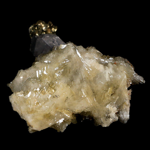 2.3" Barite Blades, Pyrite, Galena And Crystal Quartz Minerals Bou Nahas Mine Morocco - Fossil Age Minerals