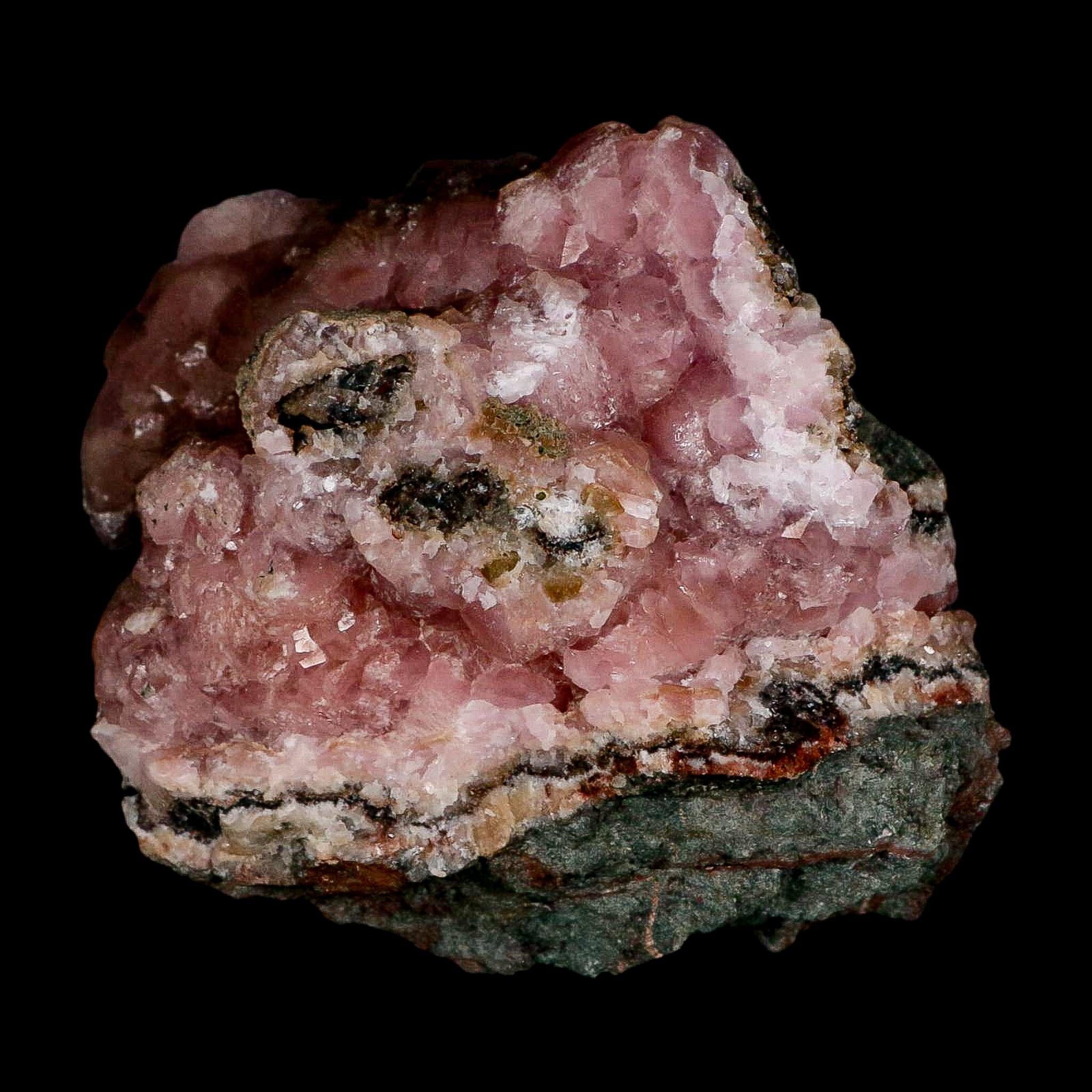 3.3" Pink Cobaltain Cobalt Calcite Natural Crystal Druzy Mineral Specimen Morocco - Fossil Age Minerals